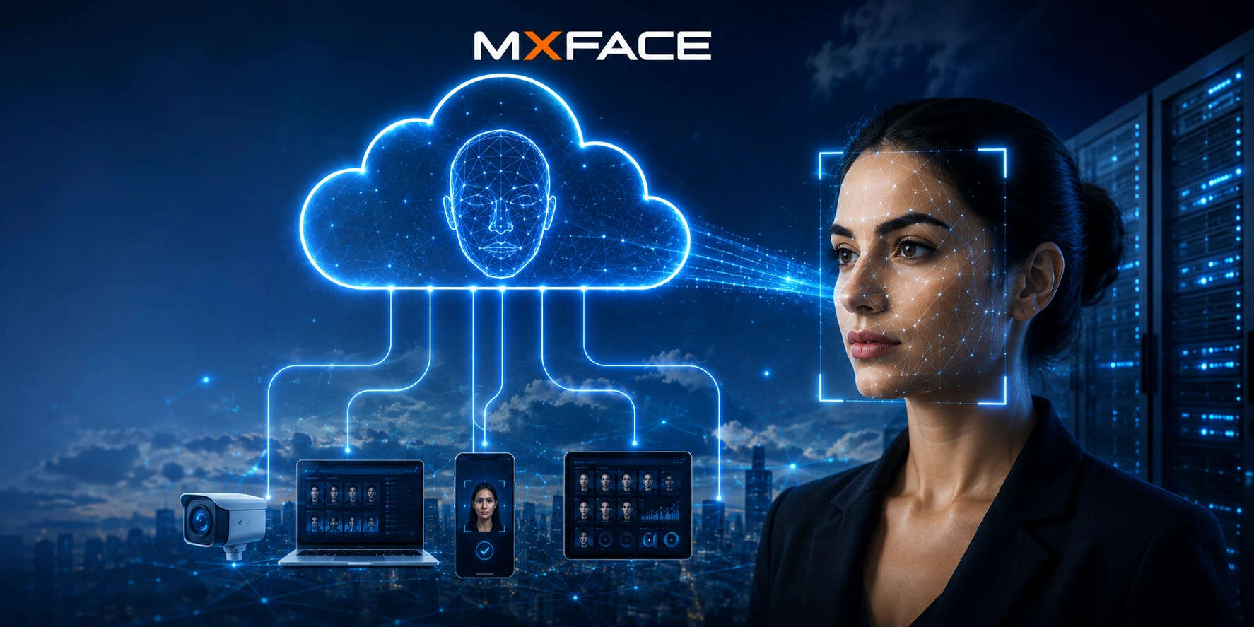 Cloud network infrastructure for scalable facial recognition deployment